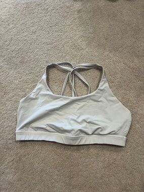 Lululemon white  Strappy Sports Bra -